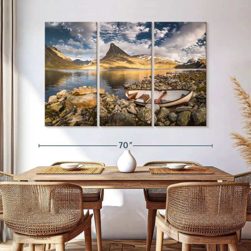 Alvord Boat By The Lake, 42" H x 65" W