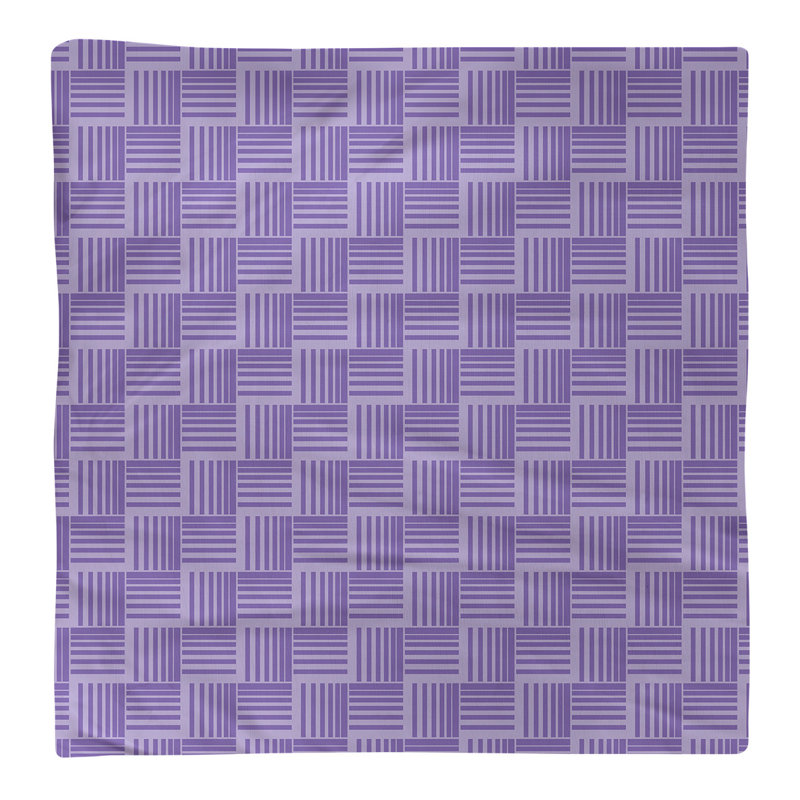 Serviette de table en coton de couleur contrastée, Mauve, H 0,1 po x l 22 po x P 22 po, Polyester sergé