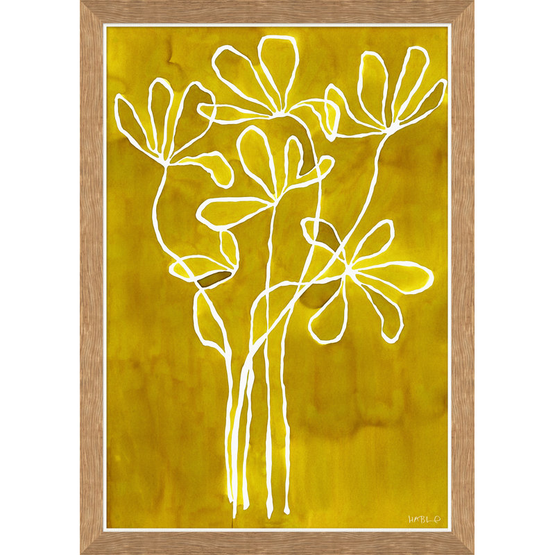 «Golden Rod II» par Susan Hable, peinture sur cadre