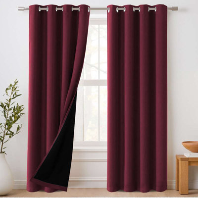 Ensemble de rideaux occultant 100% pour la chambre à coucher