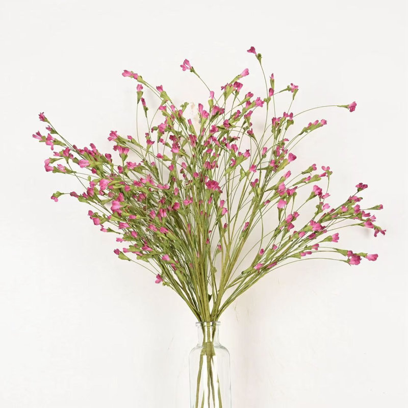 24" Artificial Wildflower Floral Arrangement For Vase Filler, Farmhouse Greenery Foliage Branch Long Stem Floral Bulk Bouquet For Wedding Party Home Office Table Centerpiece Shelf Decorations
