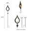 Copper Solar Powered Integrated LED Metal Pathway Light