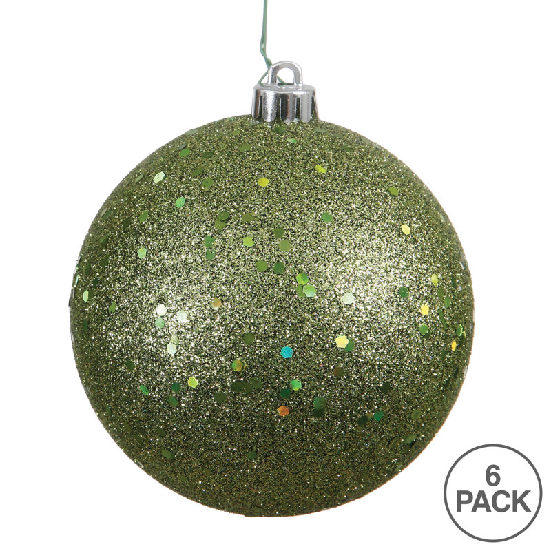 Ornement boule 4 po, Olive