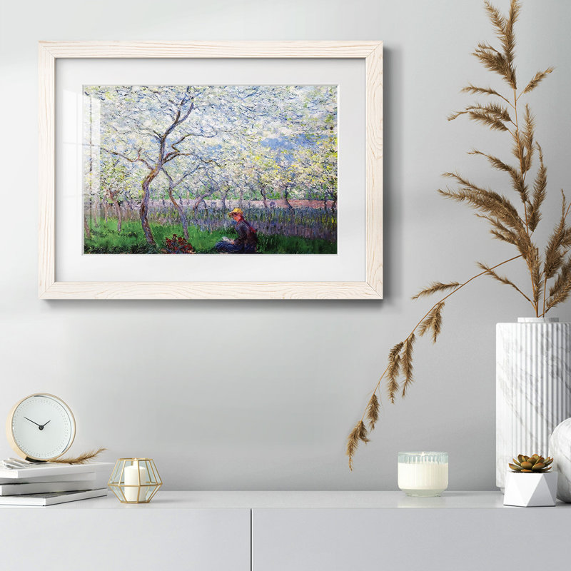 " An Orchard In Spring, 1886 ", White, 26" H x 38" W x 1.5" D
