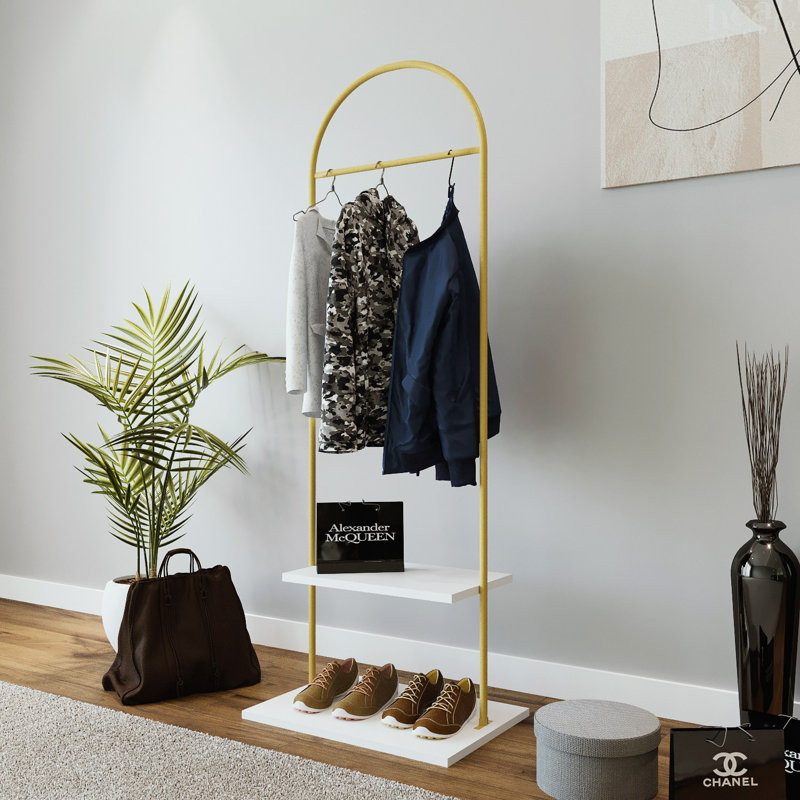 Nebras Solid + Manufactured Wood Wardrobe