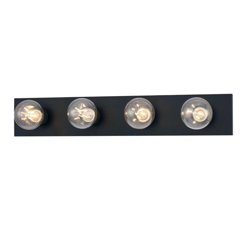 Luminaire mural d'intérieur à quatre lumières Corrigan Studio®, Noir mat