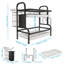 Willsbridge Adjustable Stainless Steel Two Tier Dish Rack