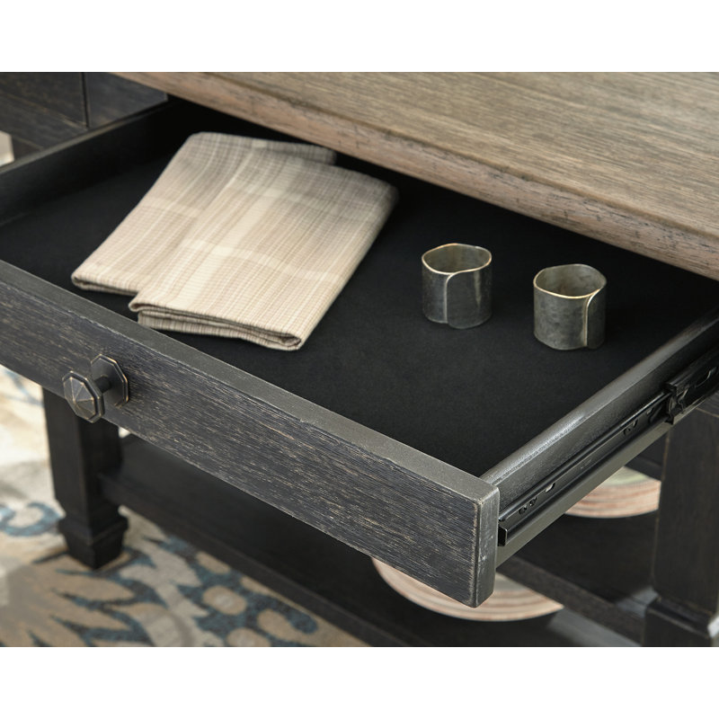 Tyler Creek Counter Height Dining Table, Gray, Black