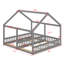 Lit plateforme House, deux lits partagés-300761355