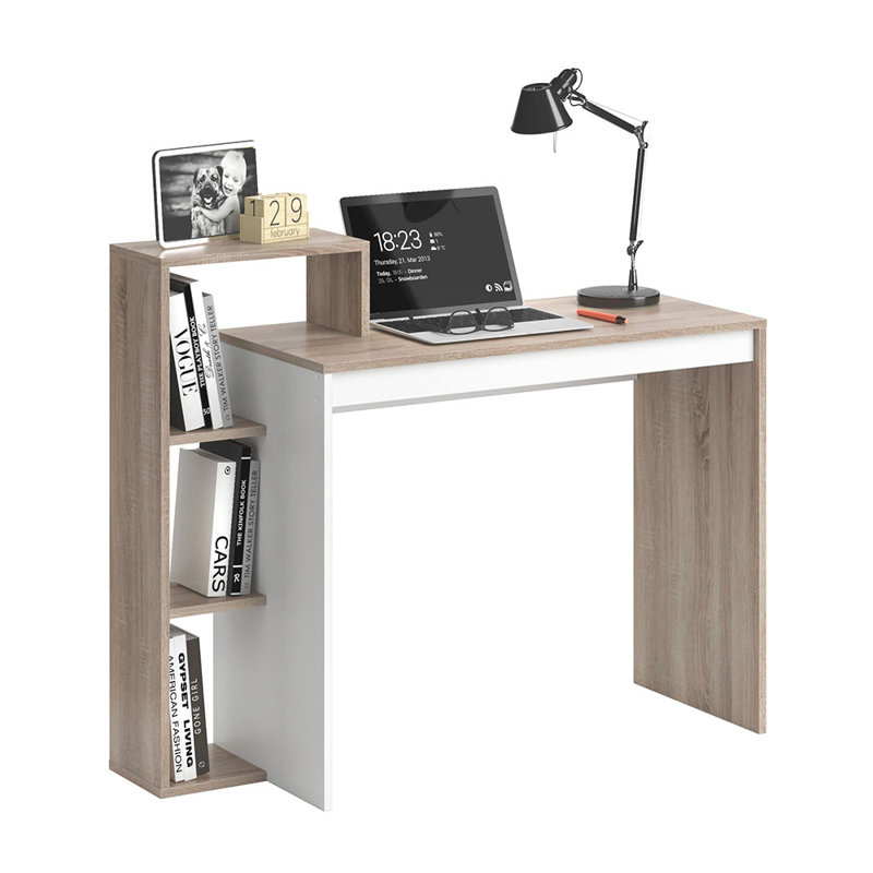 Valda Writing Desk, White/Sonoma Oak