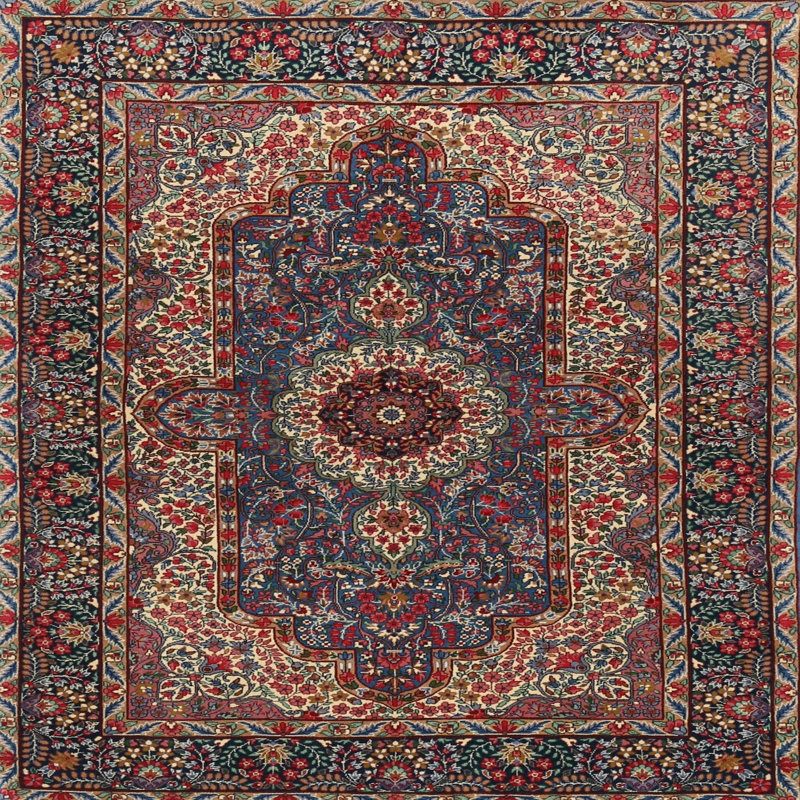 Pagar Oriental Indoor Rug, Square 5'