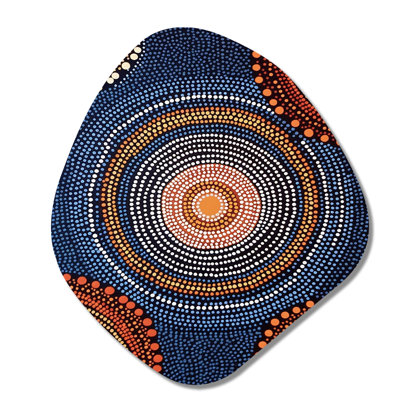 Teiksma - Transitional Nebula Shape Asymmetric Metal Wall Art