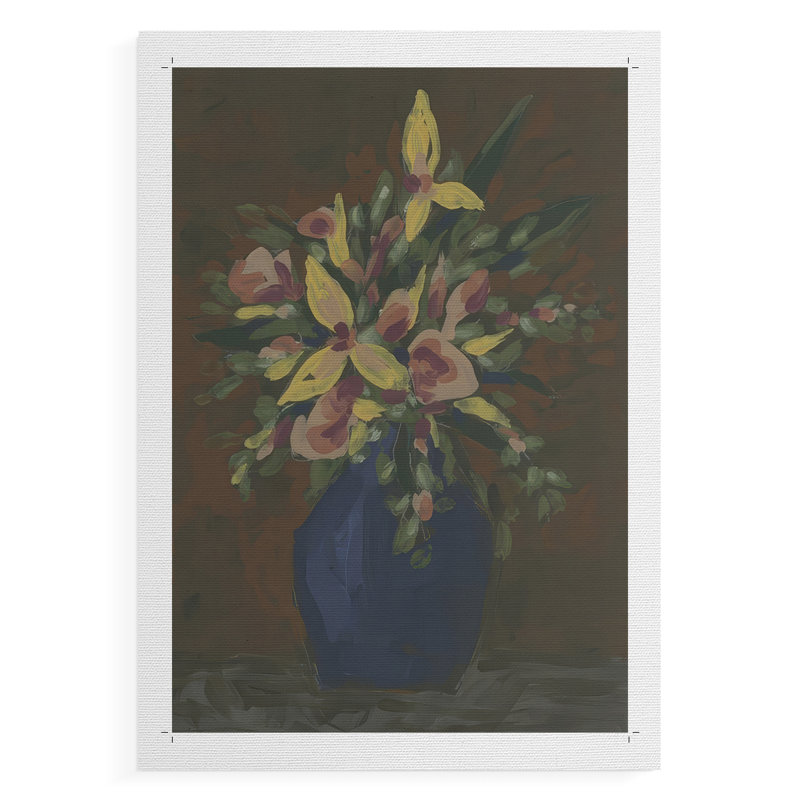Bouquet foncé II - Impression sur toile seulement - NON-CADRE
