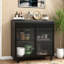 Armoire décorative avec portes en verre