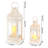  Set of 2 Decorative Candle Lanterns Vintage Hanging Lantern-1129200008