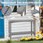Console de terrasse pour l'extérieur Buffet-bar avec rangement 45 po.