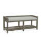Glinda Wicker Shelves Storage Bench