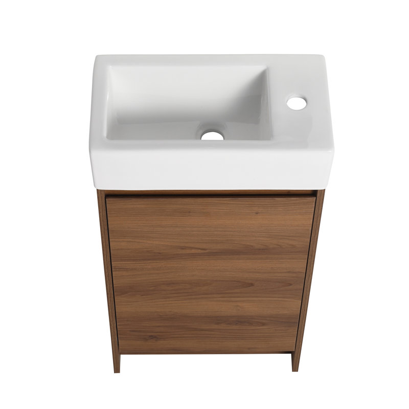 Meuble-lavabo autoportant de 18 po avec lavabo simple
