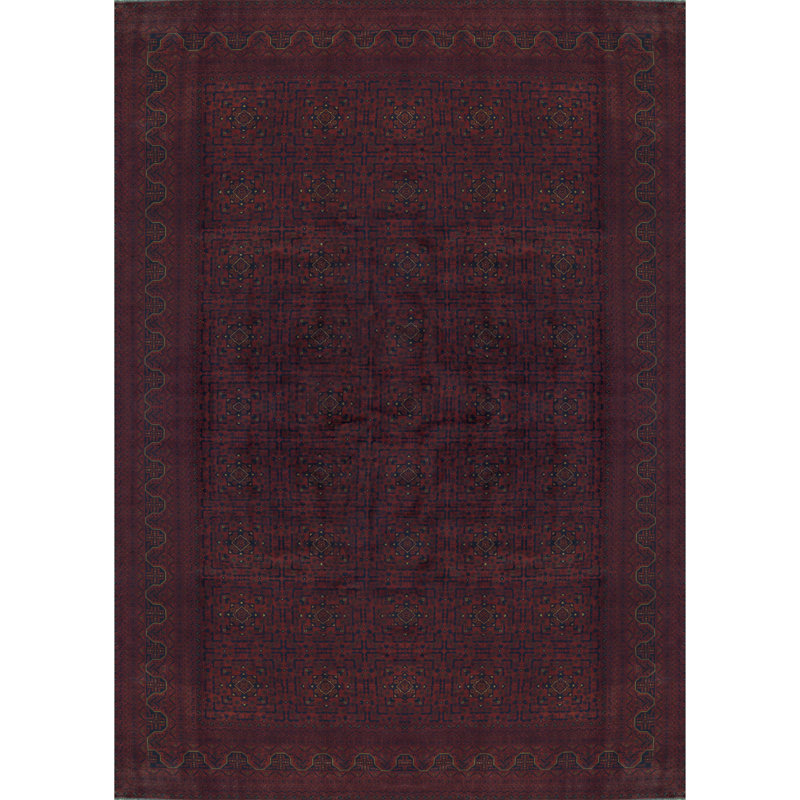 Hand-Knotted High-Quality Red Area Rug