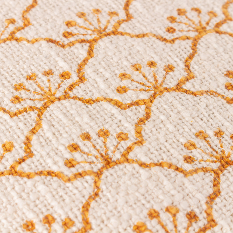 Saku Geometric Square Cushion, Honey