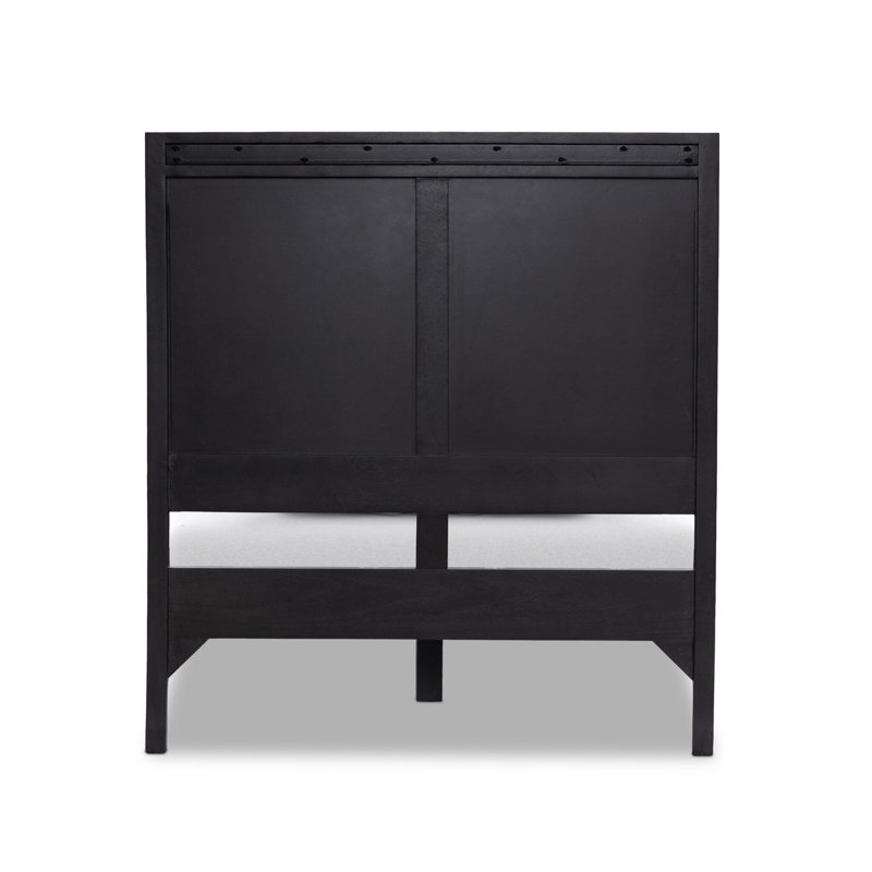 Sydney Bed, Twin, Black Wash W/ Black Cane