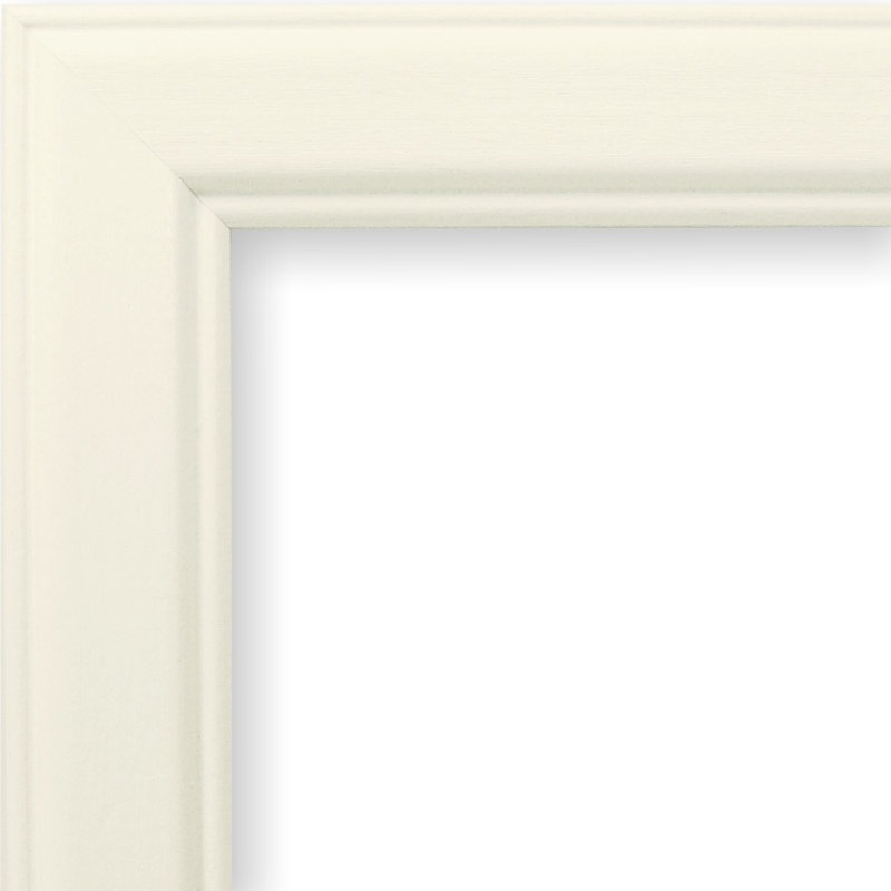 White Wood Beveled Picture Frame, 24x36
