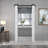 Paneled MDF Composite Double Bifold Barn Doors with Installation Hardware Kit-87295411