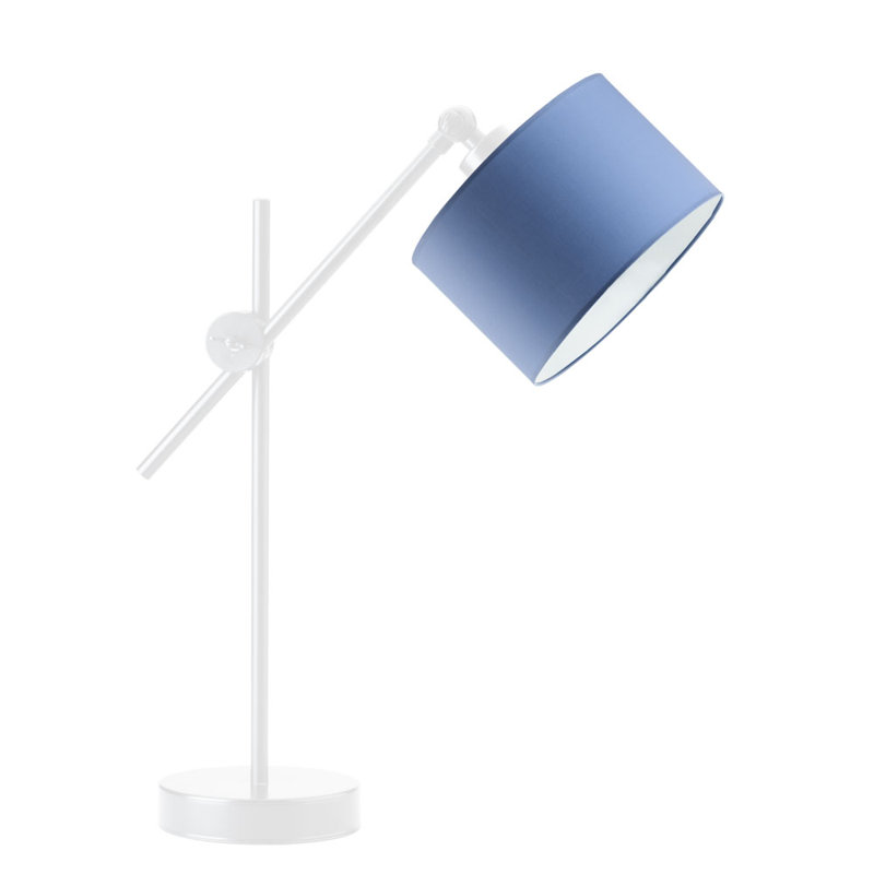 Gartha Adjustable Metal Desk Lamp, Blue, White