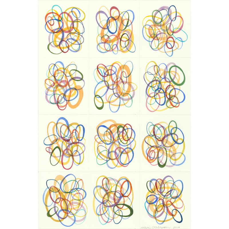 Mid Century Exploration IV by Nikki Galapon - Print on Canvas, Wrapped Canvas, 30 cm H x 20 cm W