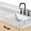 ARIEL Monroe 73 Double Sink Bathroom Vanity with Italian Carrara Marble Top-1839752551