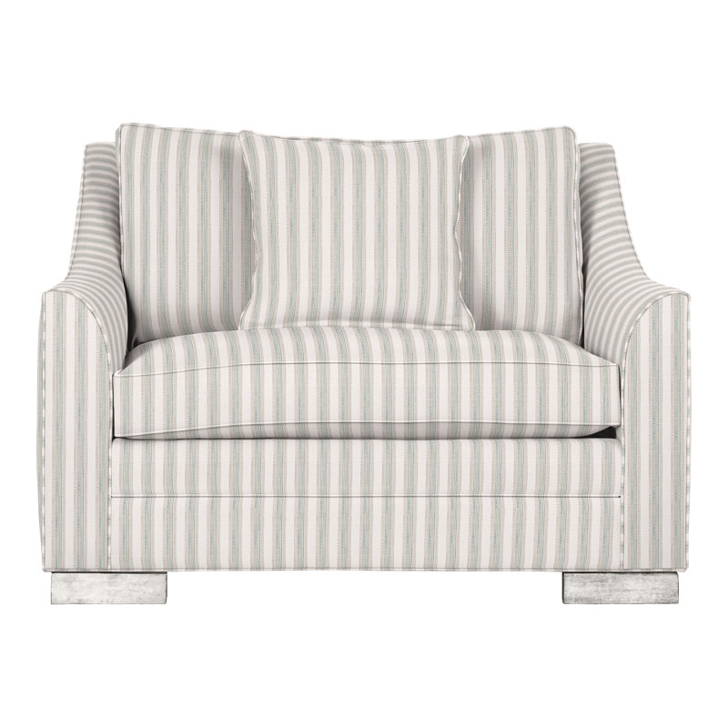 Nicholas Chair And A Half, Casa Blanca, Perigold Piccadilly Stripe Ash
