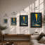 Light Through Stone Scandinavian - Framed Print-1320685688-1320685573