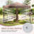 10 FT x 10 FT Pop-Up Canopy Tent w/ Mesh Netting Carry Bag 8 Stakes & 4 Ropes Outdoor Rustic Brown-121871795