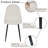 Hararat Modern 5-Piece Dining Set Rectangular Table for 4, Upholstered Chairs Dining Room Breakfast Nook-569631379-569631378