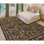 Tapis noir et beige noué à la main de haute qualité
