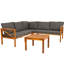 Ensemble de conversation 4 pièces Edacia Acacia -571588068