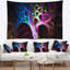 Tapisserie pour arbre psychédélique multicolore abstract magique-28497725