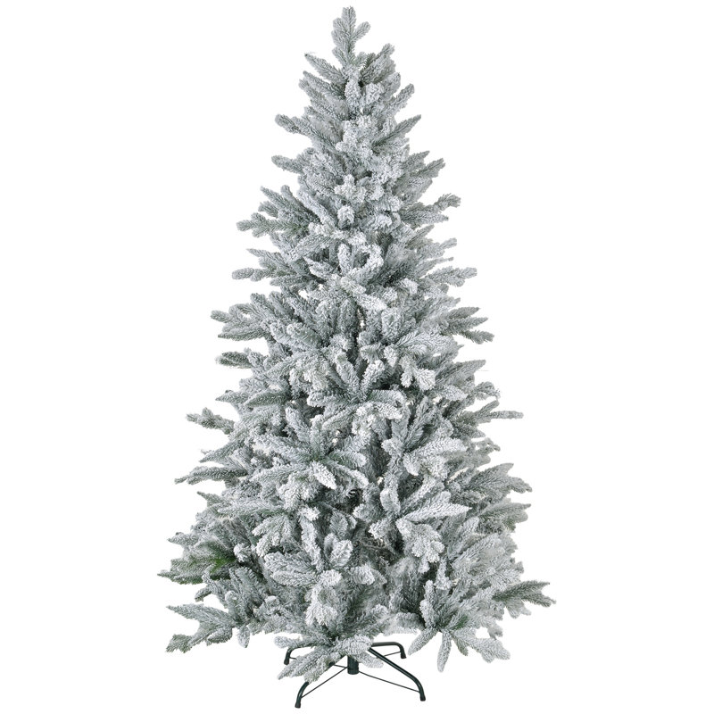 Arbre de Noël artificiel enneigé 6 pi avec 994 pointes HOMcom, H 6 pi