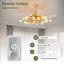 Ventilateur de plafond avec 18 lumières Averygrace-270299538
