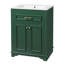 Meuble-lavabo 24 po avec lavabo en céramique intégré, armoire de salle de bain avec 2 portes, 1 tiroir basculant, meuble-lavabo simple pour petite et moyenne salle de bain, vert-1067613539