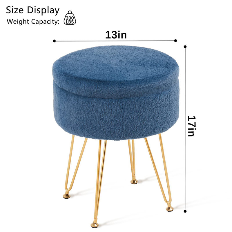 Fauteuil de coiffeuse, Bleu très foncé
