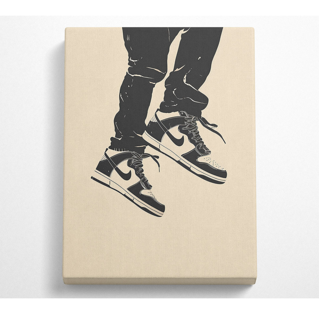 Turnschuhe Pose Canvas Druck