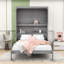 Murphy Bed with Dual Function Storage Cabinet and Comfort Slats-1056636510-1056636509