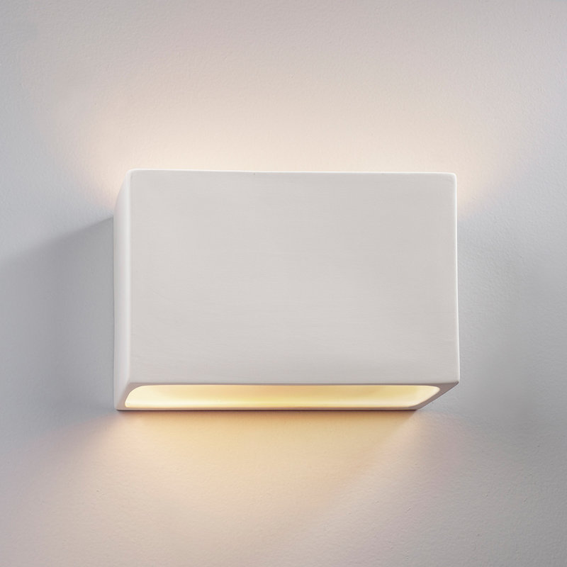 Ambiance Collection™ LED Outdoor Flush Mount, Bisque, 6" H x 10" W x 4" D, No