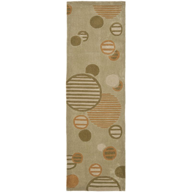 Rogelio Modern Art Hand Tufted Performance Geometric Rug, Runner 2'3" x 8'