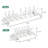 Pot Lid Organizers, Pot and Pan Organizer, Expandable Pots and Pans Organizer with 10 Adjustable Compartment