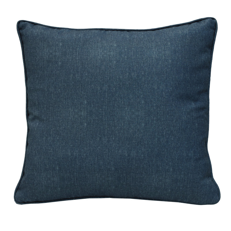 Outdoor Solid Pillow, Blue, 18"H x 18"W