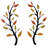 2 Pieces Metal Tree Leaf Wall Décor-955332870