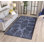 Tapis décoratif bleu marine