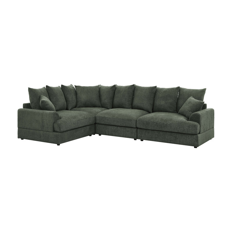 Arden Cloud Modular Sectional, Green